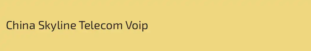 China Skyline Telecom Voip